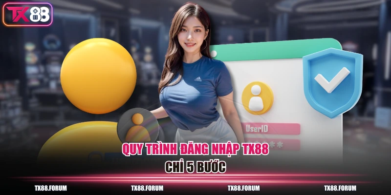 Đăng Nhập TX88 - Hướng Dẫn A-Z, Fix Các Lỗi Thường Gặp 1 Quy trình đăng nhập TX88 chỉ 5 bước